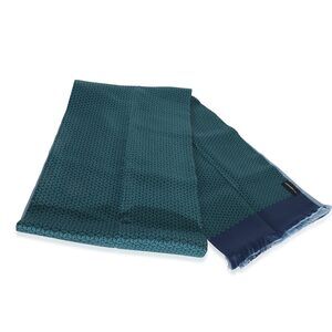 Hermès Blue Green Silk Flou Rectangle
